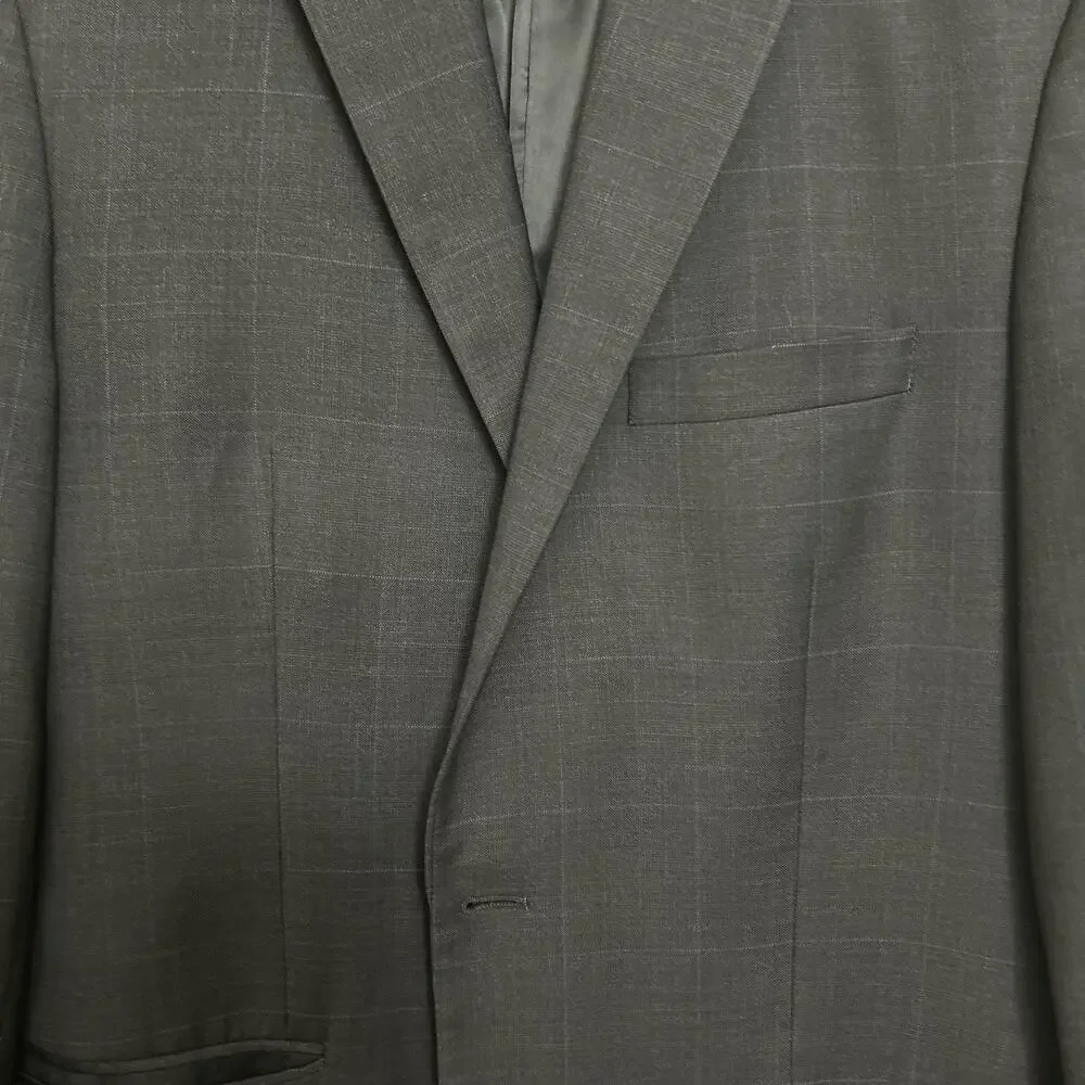 Lauren Ralph Lauren Wool Blazer Mens 42L Black Two Button Sport Coat Classic